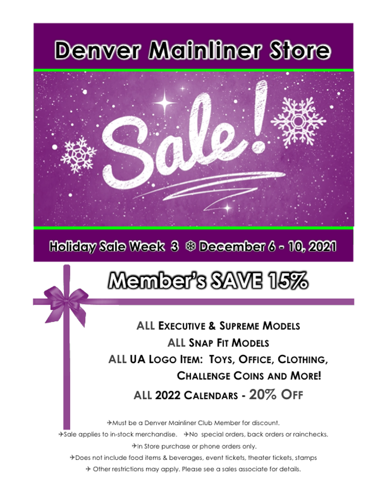 2021 Holiday Sale Week 3 Dec 6-10