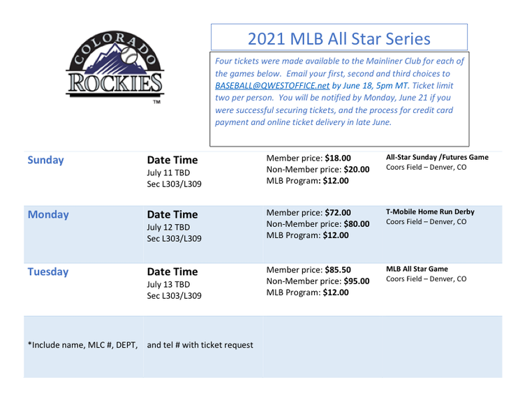 2021 MLB All Star Series