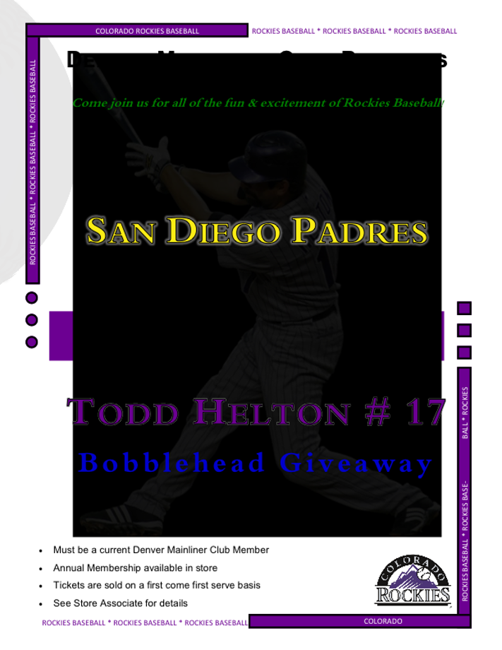 2024 Colorado Rockies v San Diego Padres - Revised