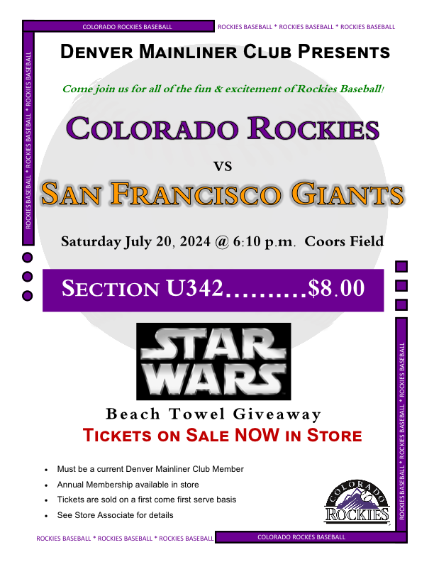 2024 Colorado Rockies v San Francisco Giants