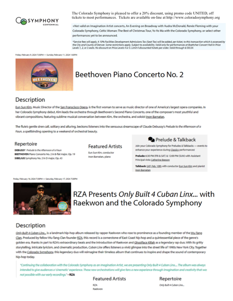 Colorado Symphony February 2024 page 2 2