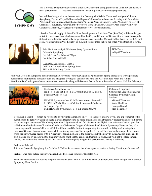 Colorado Symphony Jan and Feb 2023 - page 3