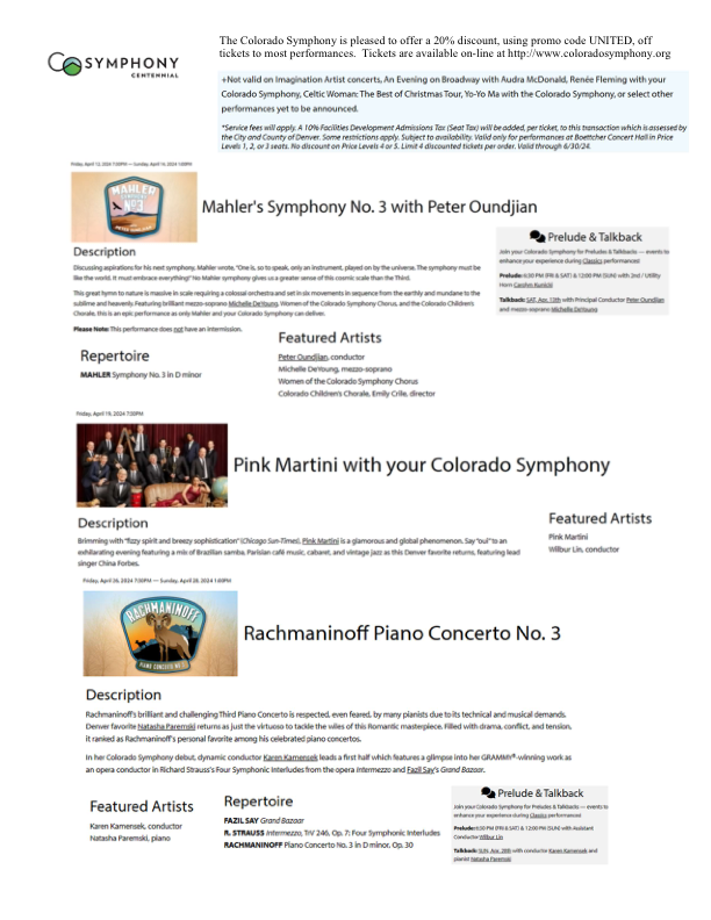 Colorado Symphony March-April 2024 pg 3
