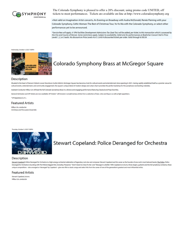 Colorado Symphony October 2023 - pg 1