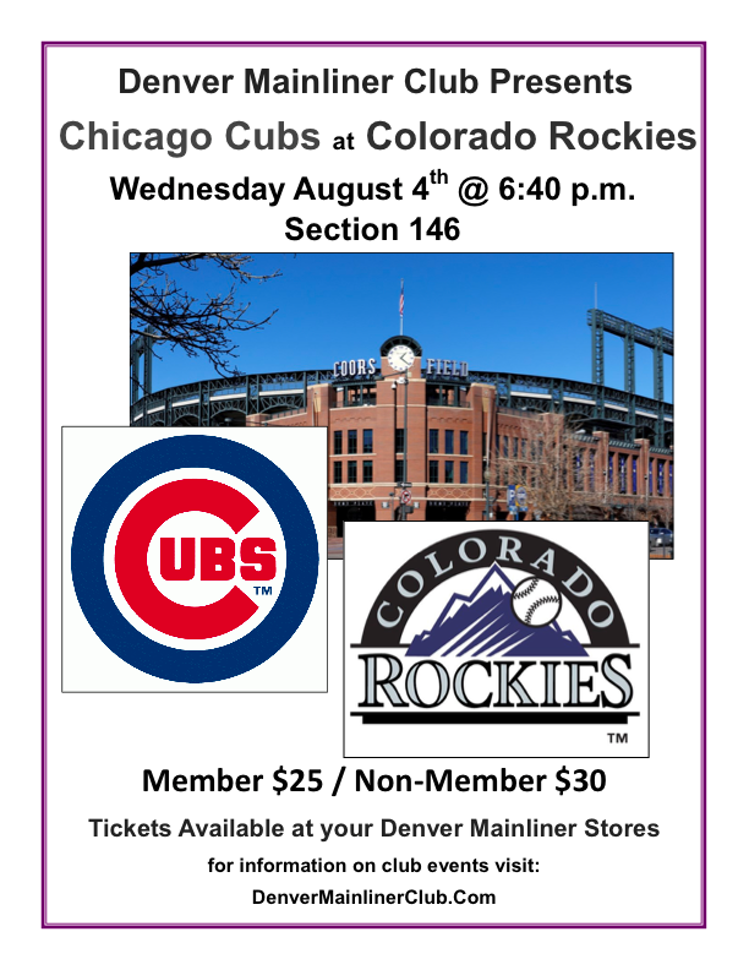 Cubs Rockies 8-4-2021 Flyer