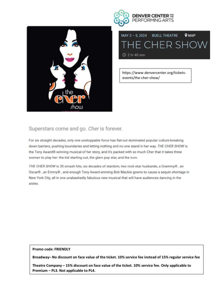 Denver Center - The Cher Show -2024