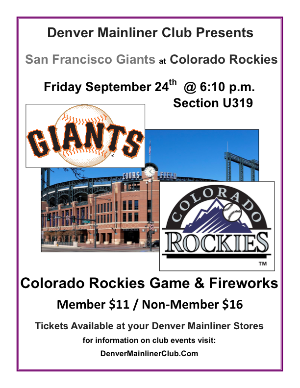 Giants Rockies 9-24-2021 Flyer