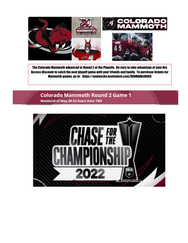 Mammoth Playoffs 2022- Round 2