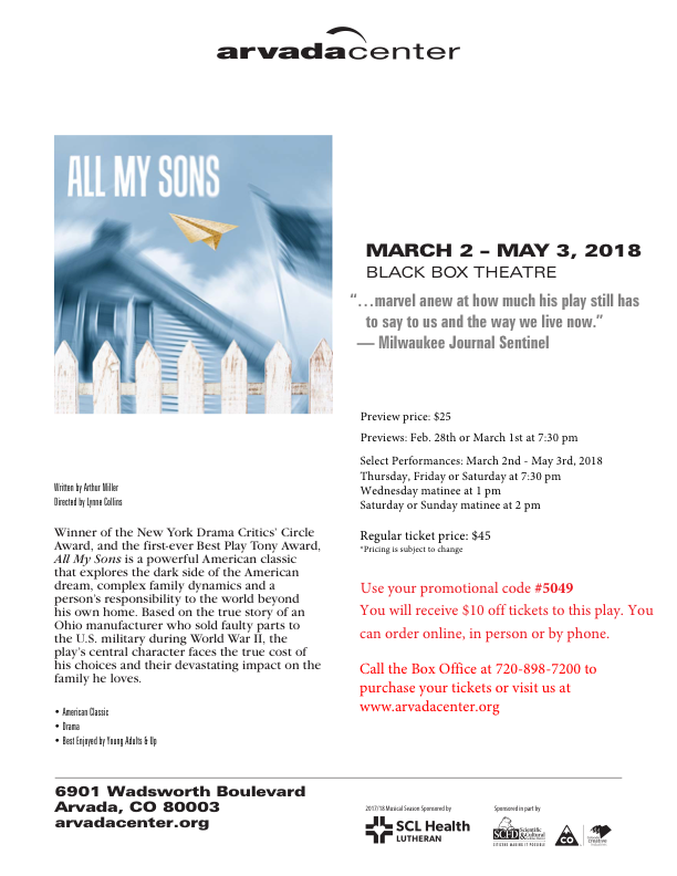 Sunday and All My Sons United Airlines Flyer (dragged)