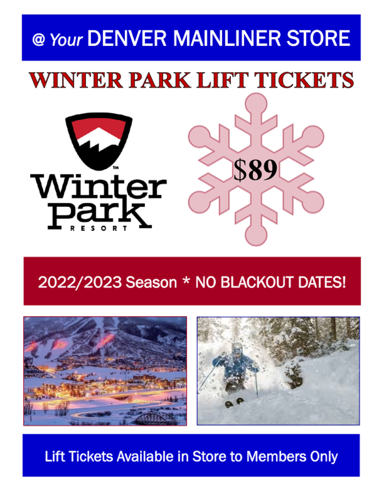 Winter Park Lift Ticket Flyer 2022